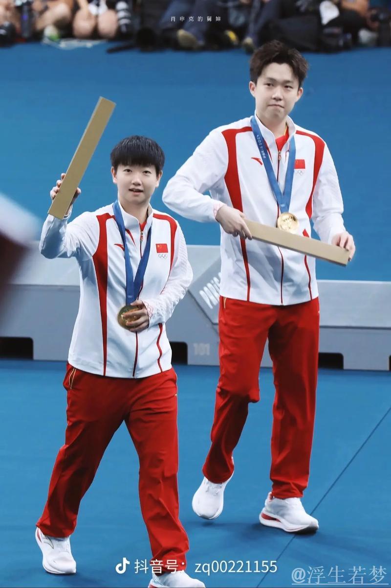 王楚钦与孙颖莎在混双首秀中胜出 王楚钦与孙颖莎在混双首秀中胜出